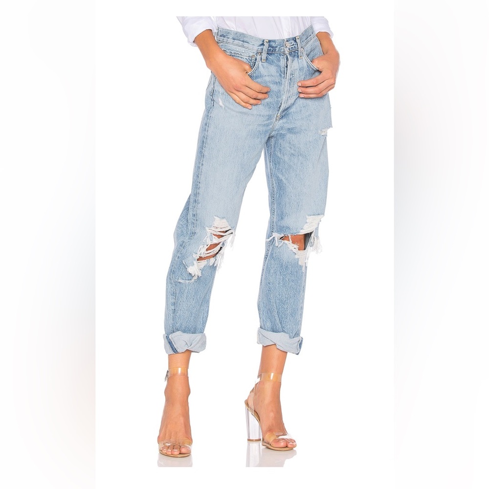 AGOLDE 90’s Mid Rise Loose Fit in Fall Out